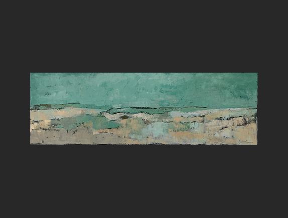 Horizon vert Huile sur toile